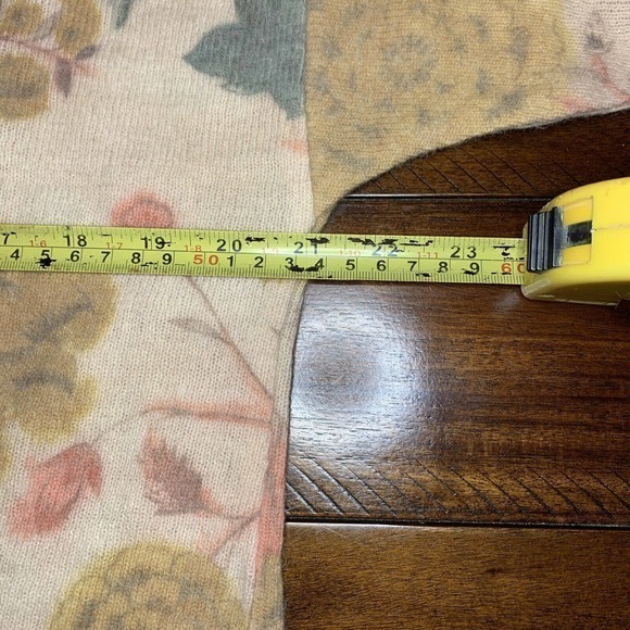 Vintage‎ GABRIELLA T Italy Linen Blend Women Sweater Sz Small Floral Multi - Picture 4 of 8